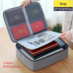 Waterproof Business Briefcase Bag Men Oxford Organizer