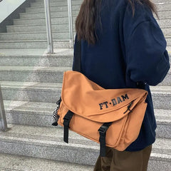 Waterproof Canvas Crossbody Bags Youth Ladies Big Capacity Handbags Shoulder Bag