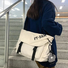 Waterproof Canvas Crossbody Bags Youth Ladies Big Capacity Handbags Shoulder Bag