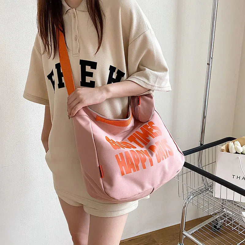Waterproof Canvas Crossbody Bags for Women Handbags Shoulder Bag Pouch
