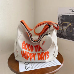 Waterproof Canvas Crossbody Bags for Women Handbags Shoulder Bag Pouch