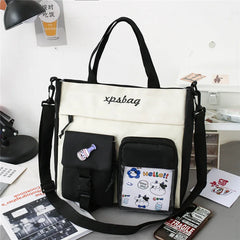 Waterproof Canvas Handbags Shoulder Bag Women's Casual Tote Bag