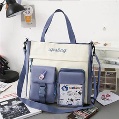 Waterproof Canvas Handbags Shoulder Bag Bags Women Youth Girls Casual Tote Bag