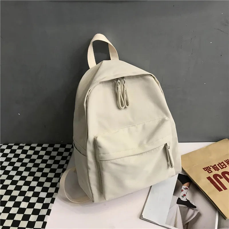 Waterproof Canvas Women Backpack School Bag Backpacks for Teenage