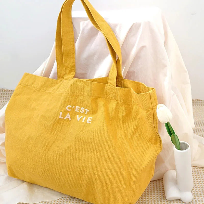 Waterproof Canvas Women's Shoulder Bags Ladies Handbags