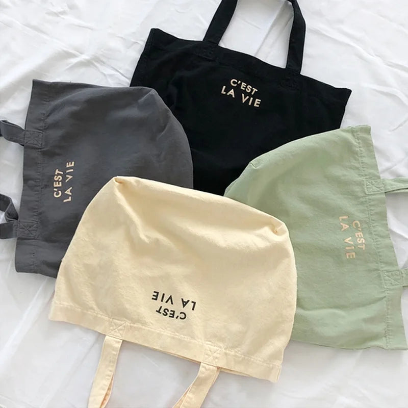 Waterproof Canvas Women's Shoulder Bags Ladies Handbags