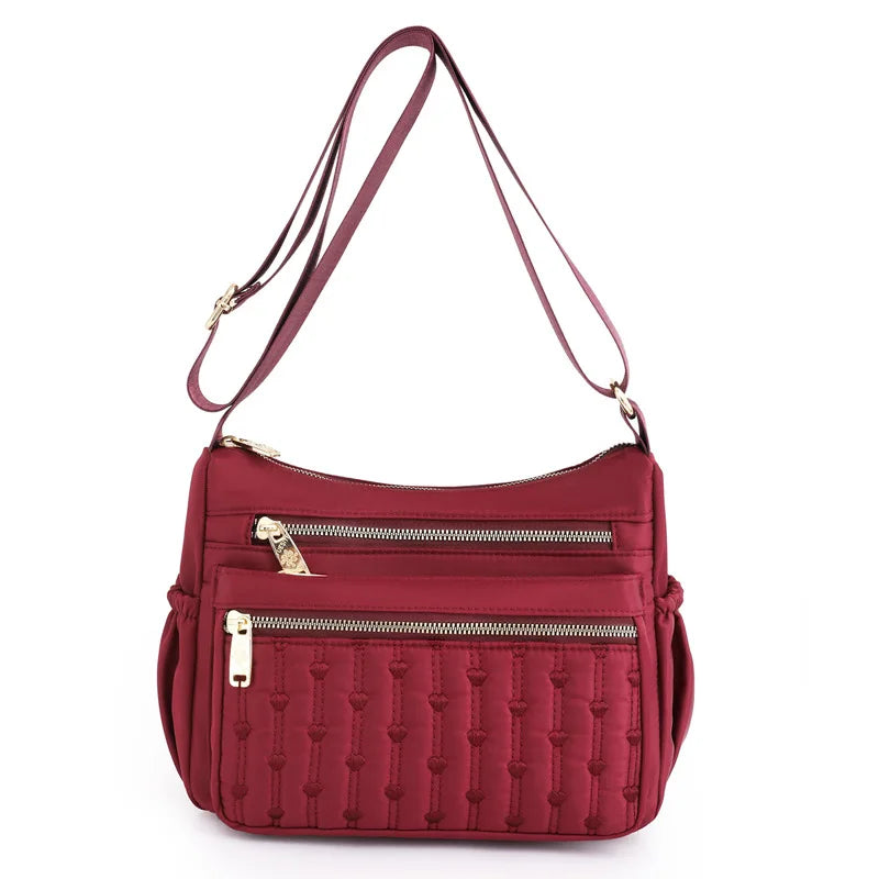 Waterproof Casual Mommy Bags Spring Women Nylon Shoulder Bags Messenger Embroide