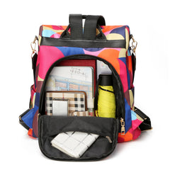 Waterproof Casual Women Backpack Oxford Anti-theft Rucksack