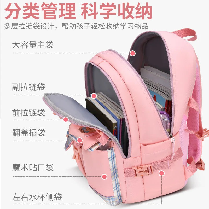 Waterproof Children School Bags Girls boys Teen Orthopedic Backpack