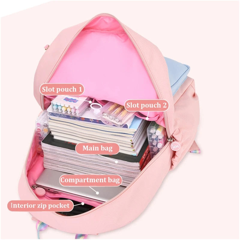 Waterproof Children School Bags Girls Backpack Kids Daypack