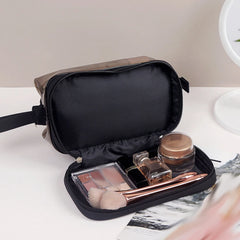 Waterproof Cosmetic Bag Transparent PU Toiletry Handbag
