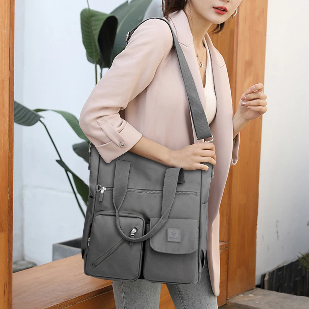 Waterproof Crossbody Bags Casual Nylon Lady Handbags Large Capacity