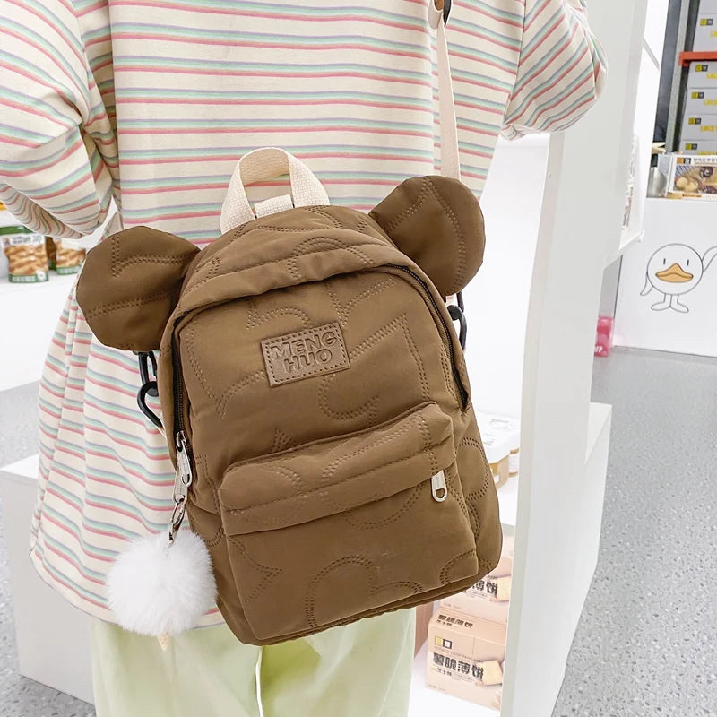 Waterproof Small Backpacks Women Mouse Shoulder Bags Teenager Backpack Ladies