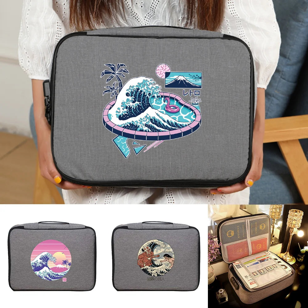 Waterproof Document Storage File Lockbox Folder Passport Holder Organizer