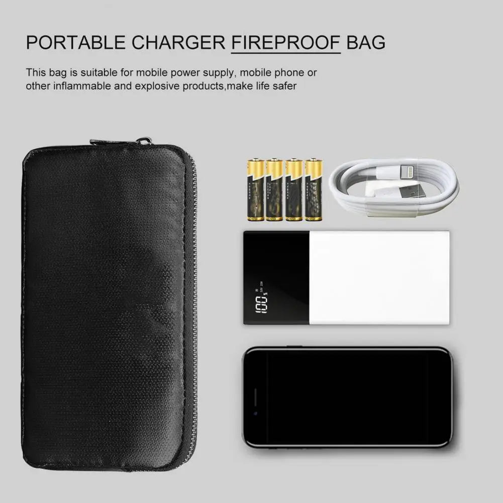 Waterproof Fireproof Safety Power Bank Storage Pouch