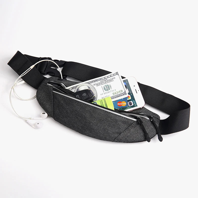 Waterproof Fanny Pack Outdoor Sport Waist Bag Reflective Hip Bag