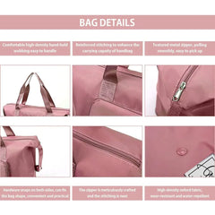 Waterproof Folding Travel Bags Tote Luggage Women Large Capacity Duffle Hand