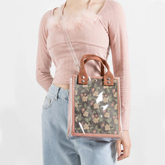 Waterproof Jelly Tote Bag Women Eco Friendly Clear PVC Handbag