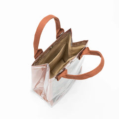 Waterproof Jelly Tote Bag Women Eco Friendly Clear PVC Handbag