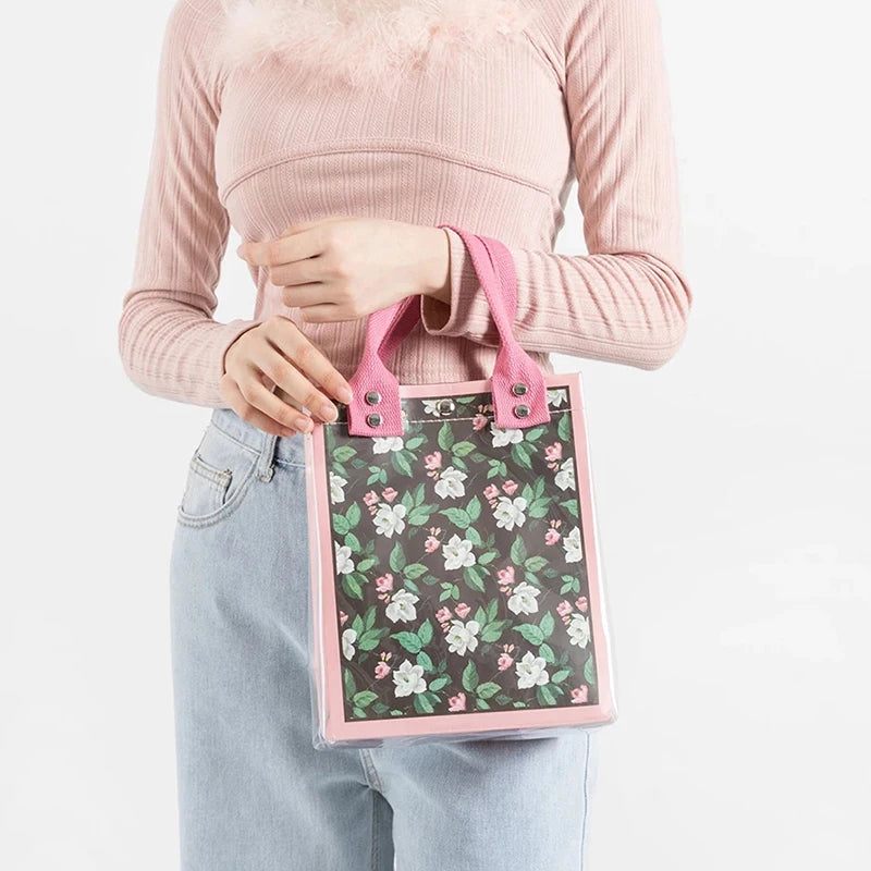 Waterproof Jelly Tote Bag Women Eco Friendly Clear PVC Handbag