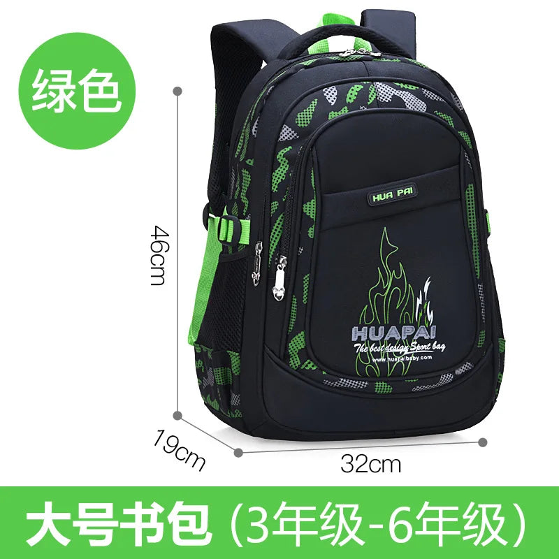 Waterproof Kids Backpack School Bags For Boys Large Orthopedic Primary Book Bag