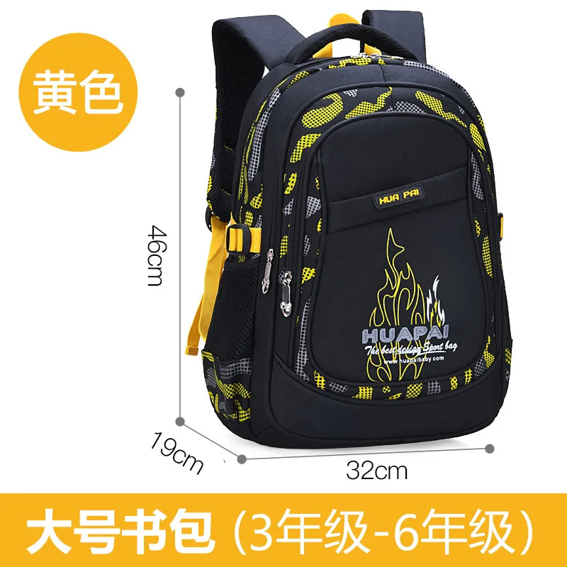 Waterproof Kids Backpack School Bags For Boys Large Orthopedic Primary Book Bag