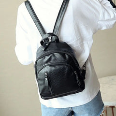 Waterproof Leather Women Backpack High Anti-theft Famous Ladies Large Capacity