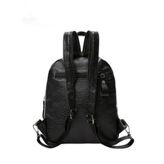 Waterproof Leather Women Mini Backpack Anti-Theft Famous Ladies Large Capacity