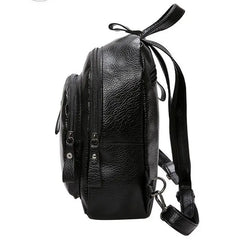 Waterproof Leather Women Mini Backpack Anti-Theft Famous Ladies Large Capacity