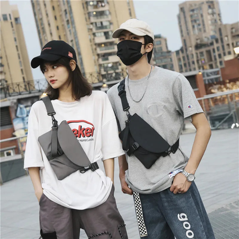 Waterproof Man Waist Bag Couples Chest Pack Outdoor Sports Crossbody Bag
