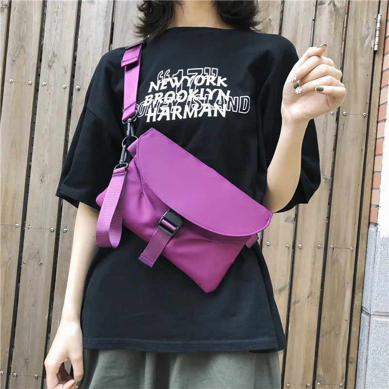 Waterproof Man Waist Bag Couples Chest Pack Outdoor Sports Crossbody Bag