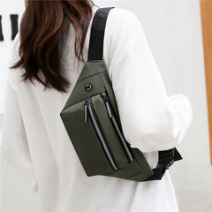 Waterproof Man Waist Bag Chest Pack Sports Crossbody Bag