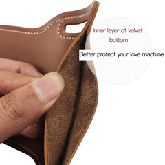 Waterproof Man Waist Bag Retro Leather Mobile Carrier Belt Pouch