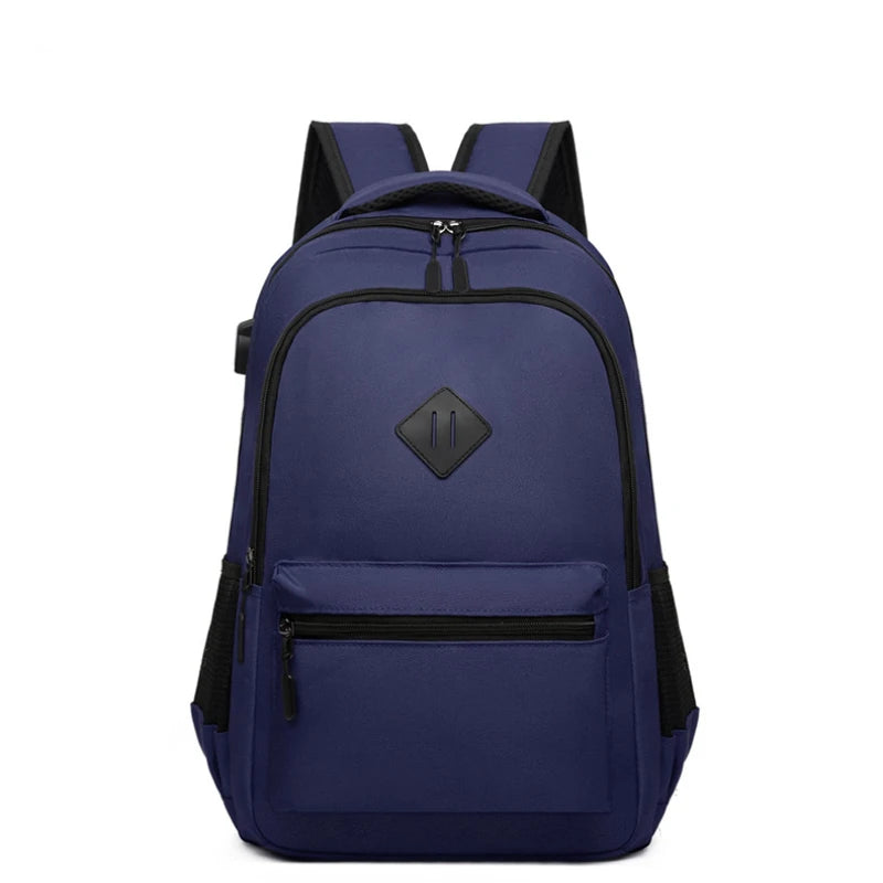 Waterproof Business Backpack USB Charging 15.6 Inch Laptop Casual Rucksack