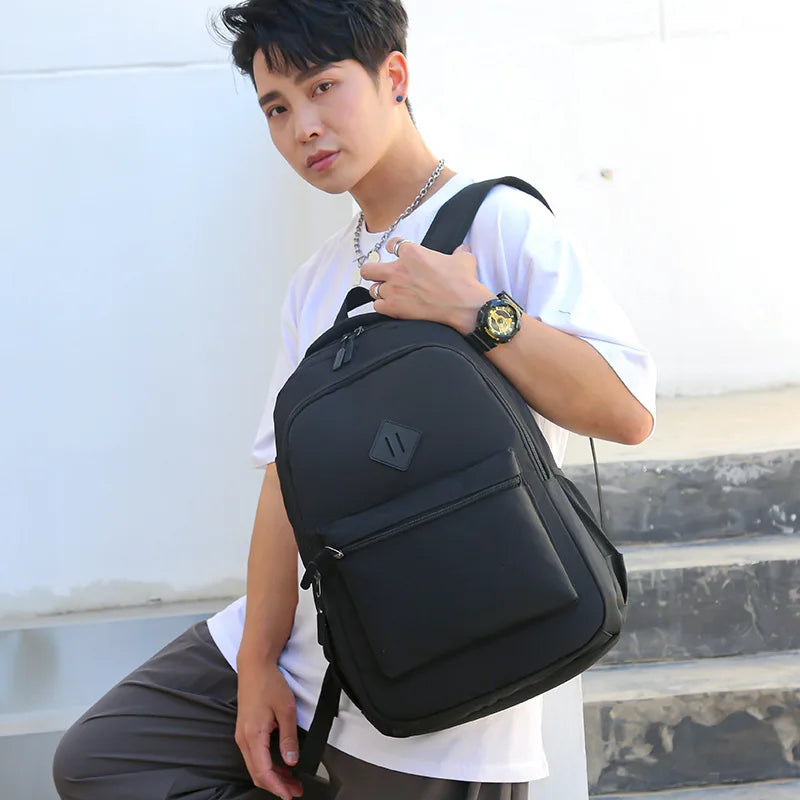 Waterproof Men Backpack Business Schoolbag USB Charging Laptop Backpac
