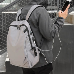 Waterproof Men Backpack with USB Charging Large Capacity
