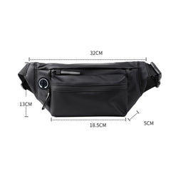Waterproof Sport Waist Bag Reflective Zipper Outdoor Fanny Chest Pouch