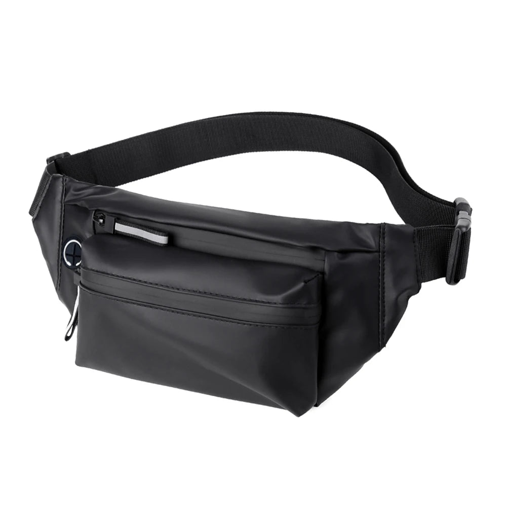 Waterproof Sport Waist Bag Reflective Zipper Outdoor Fanny Chest Pouch