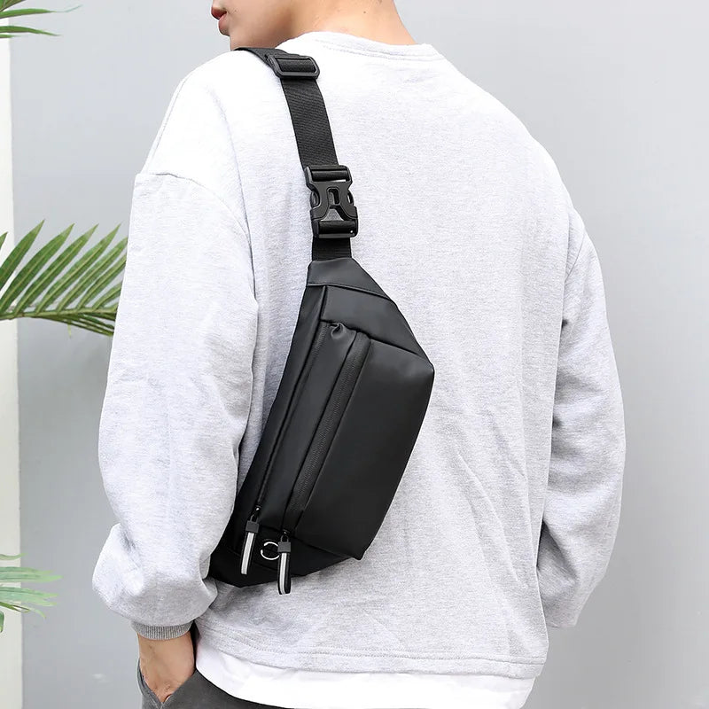 Waterproof Men Waist Bag Fanny Pack Chest Bags Outdoor Sports Crossbody Bags