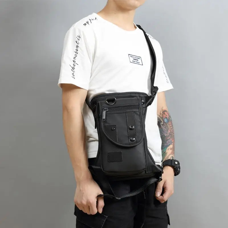 Waterproof Men Waist Pack Leg Bag Shoulder Bags Travel Motorcycle Tactical Chest