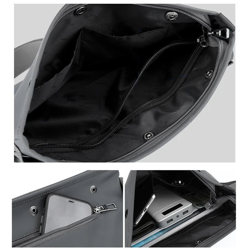 Waterproof Men's Messenger Bag Crossbody Shoulder Bags Small Pack