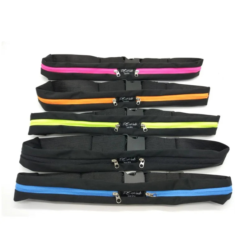 Waterproof Waist Bag Dual Pocket Fanny Pack Anti-theft Sports Pouch