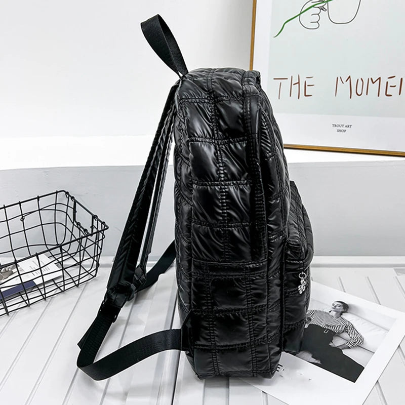 Waterproof Nylon Backpack Female Rucksack Travel School Bag