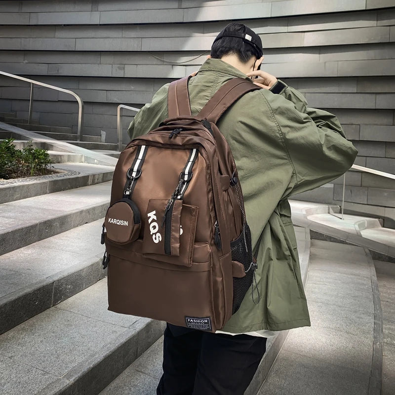 Waterproof Nylon Backpack Rucksack Outdoor Sports Bag Travel Camping Hiking