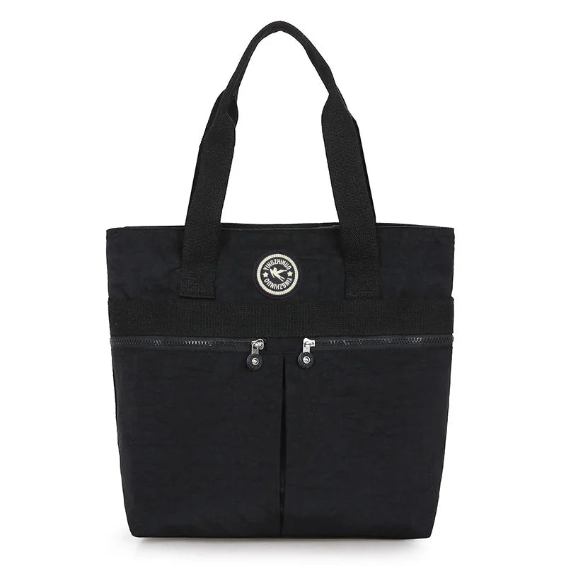 Waterproof Nylon Bag Large Capacity Women Shopping Bag Casual Ladies