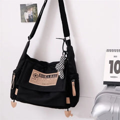 Waterproof Nylon Crossbody Bag Large Capacity Handbag Shoulder Messeng