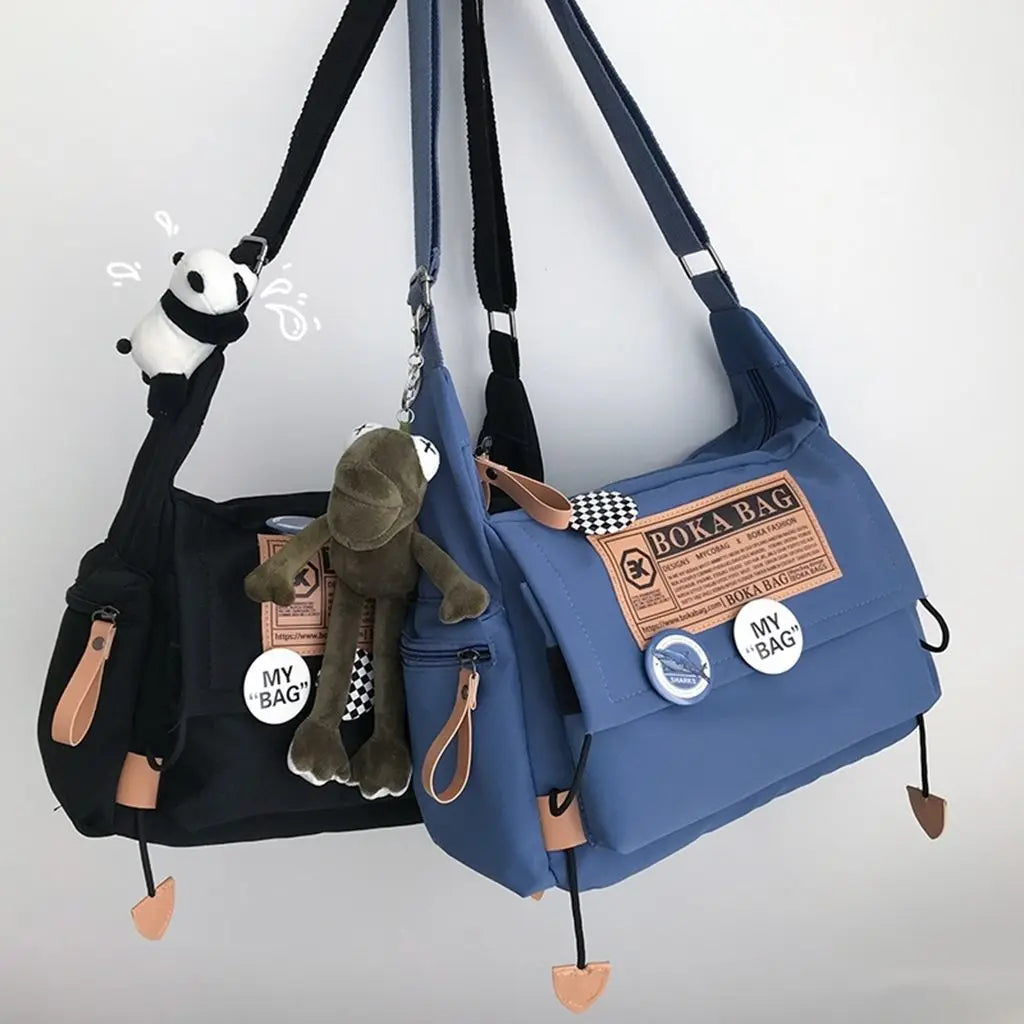 Waterproof Nylon Crossbody Bag Large Capacity Handbag Shoulder Messeng