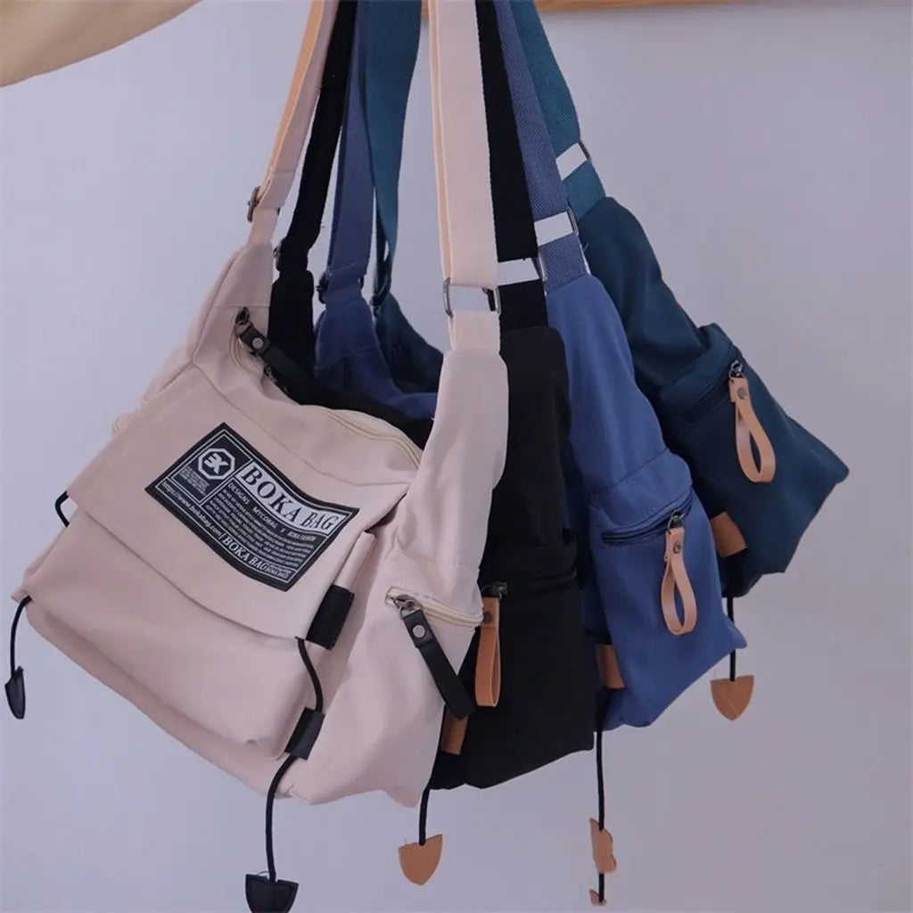 Waterproof Nylon Crossbody Bags Large Capacity Shoulder Messenger Bag