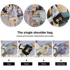 Waterproof Nylon Crossbody Bags for Women Solid Tote Shoulder Bag Large Capacity