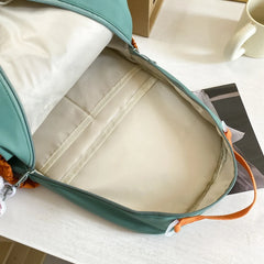 Waterproof Nylon Women Backpack Letter Printing College Bag Bagpack